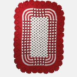 Handmade Christmas Crochet Bed Doily